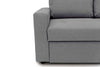 Ecksofa Gustavo beidseitig montierbar, Flachgewebe - Grau