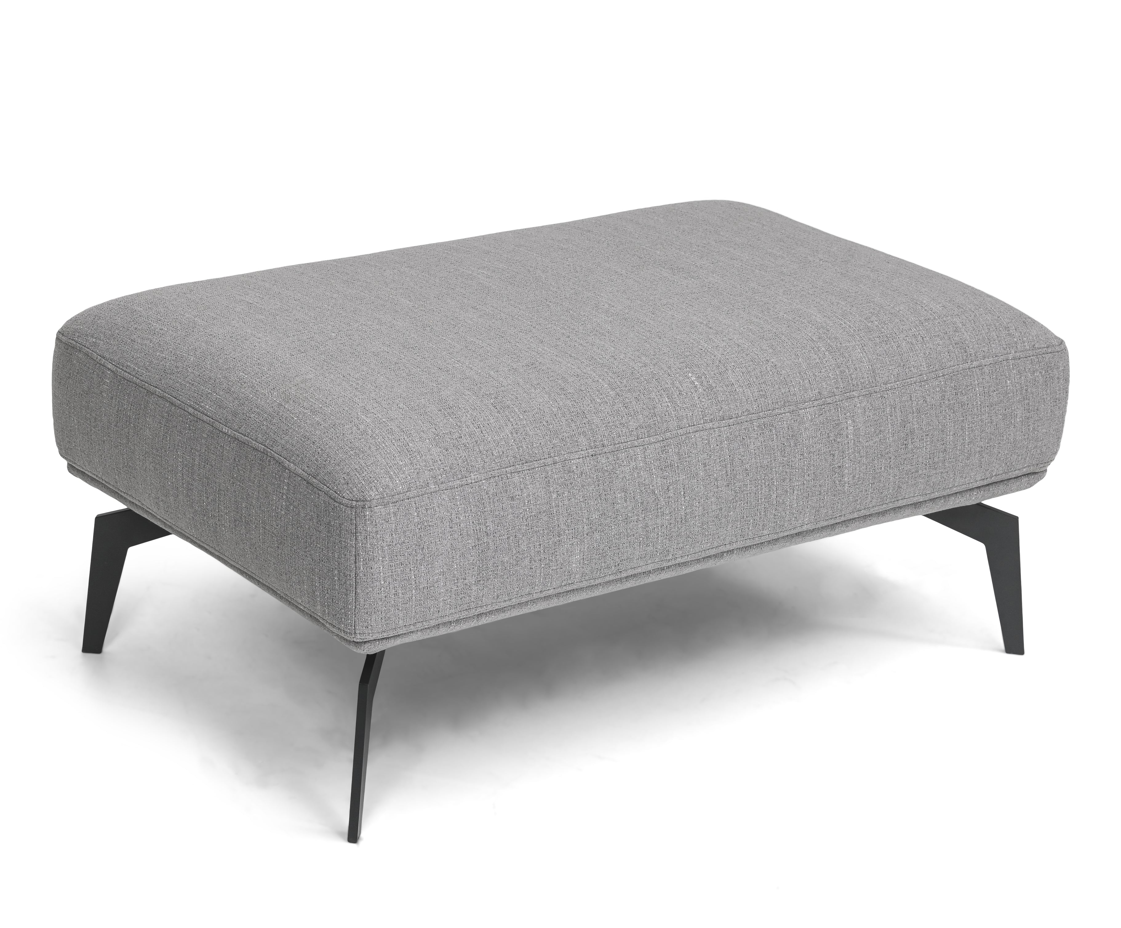 Hocker Madrid, Stoff RONDA - grau