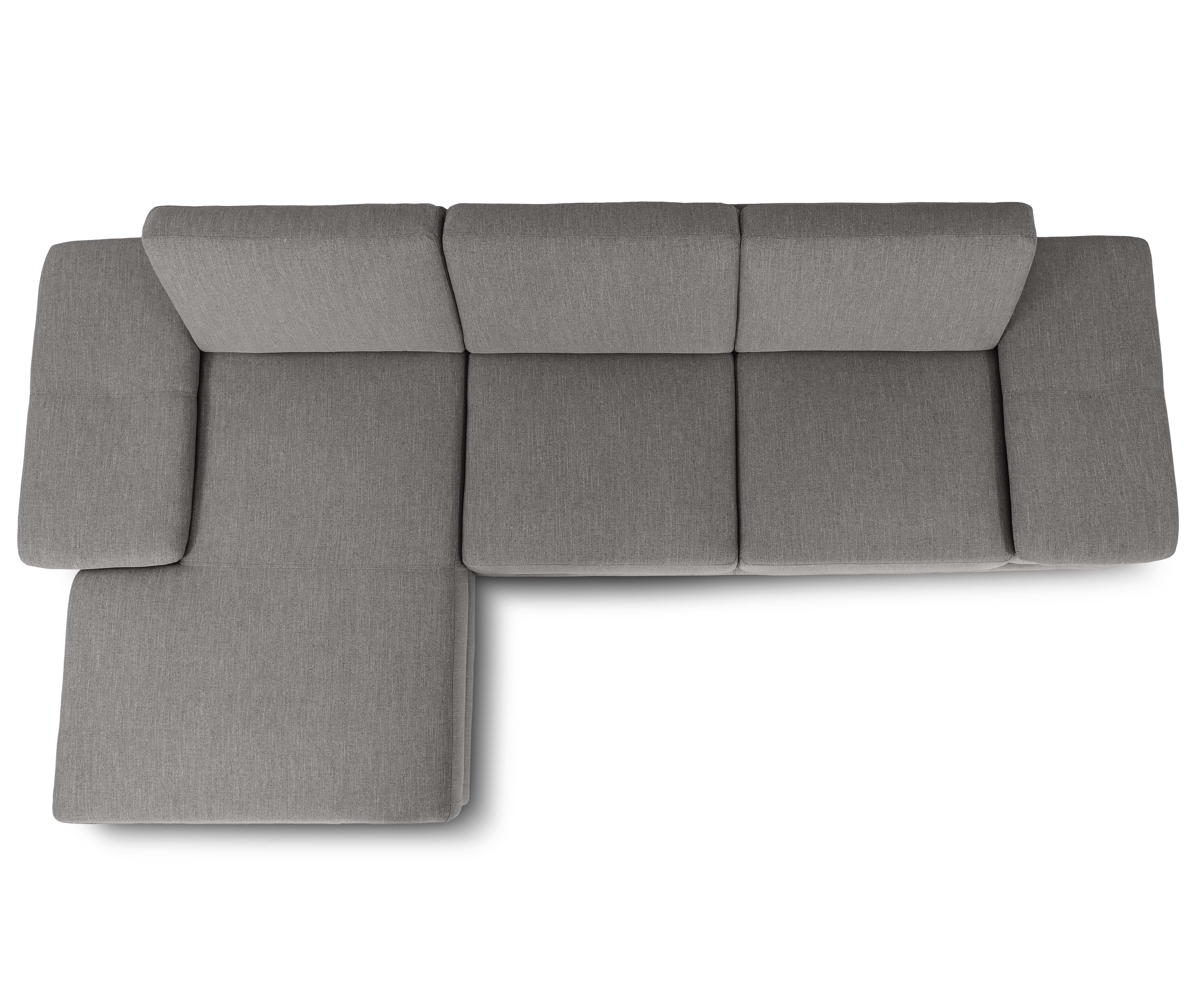 Ecksofa Infinity, Stoff RONDA - Grau