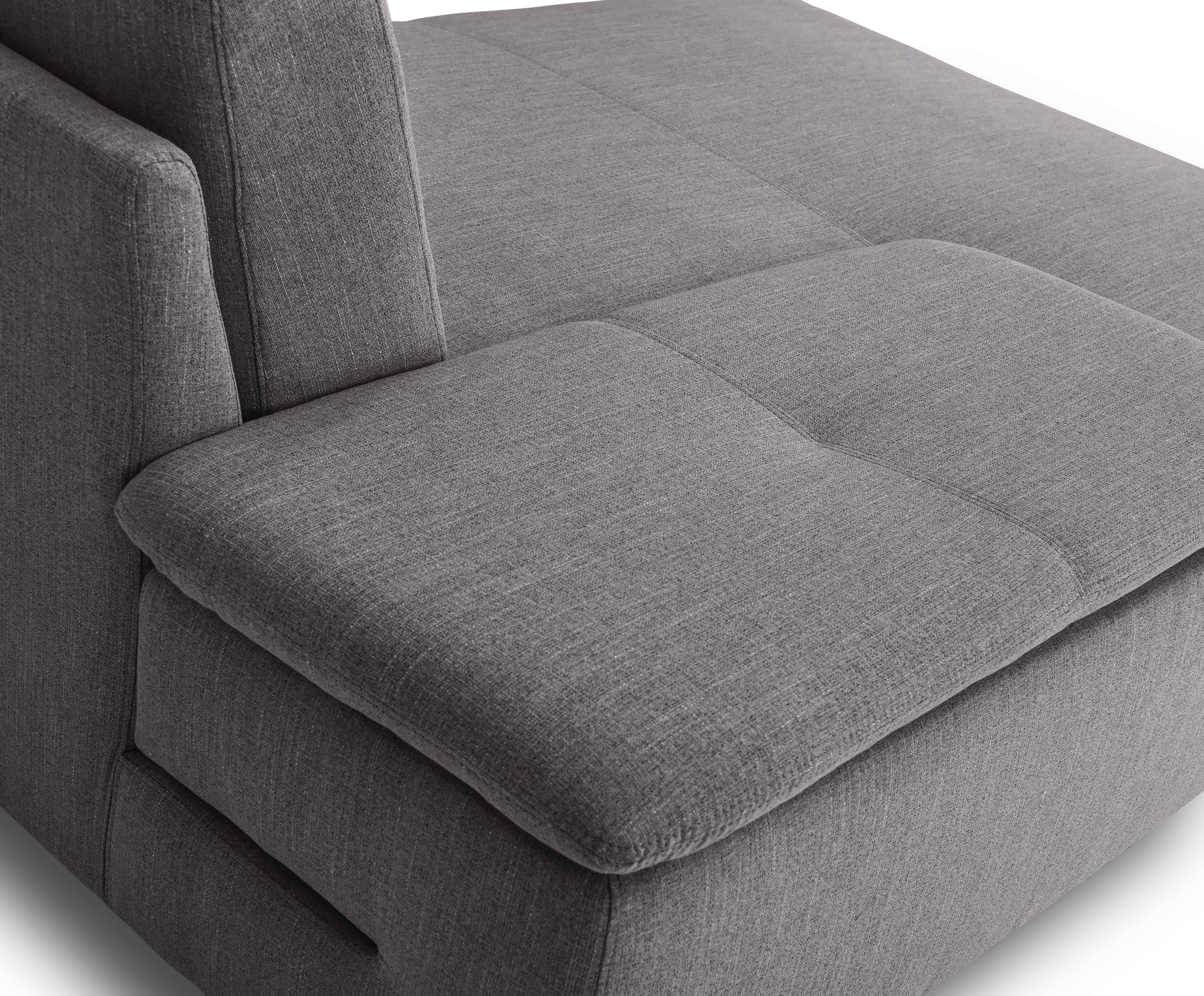 Ecksofa Infinity, Stoff RONDA - Grau