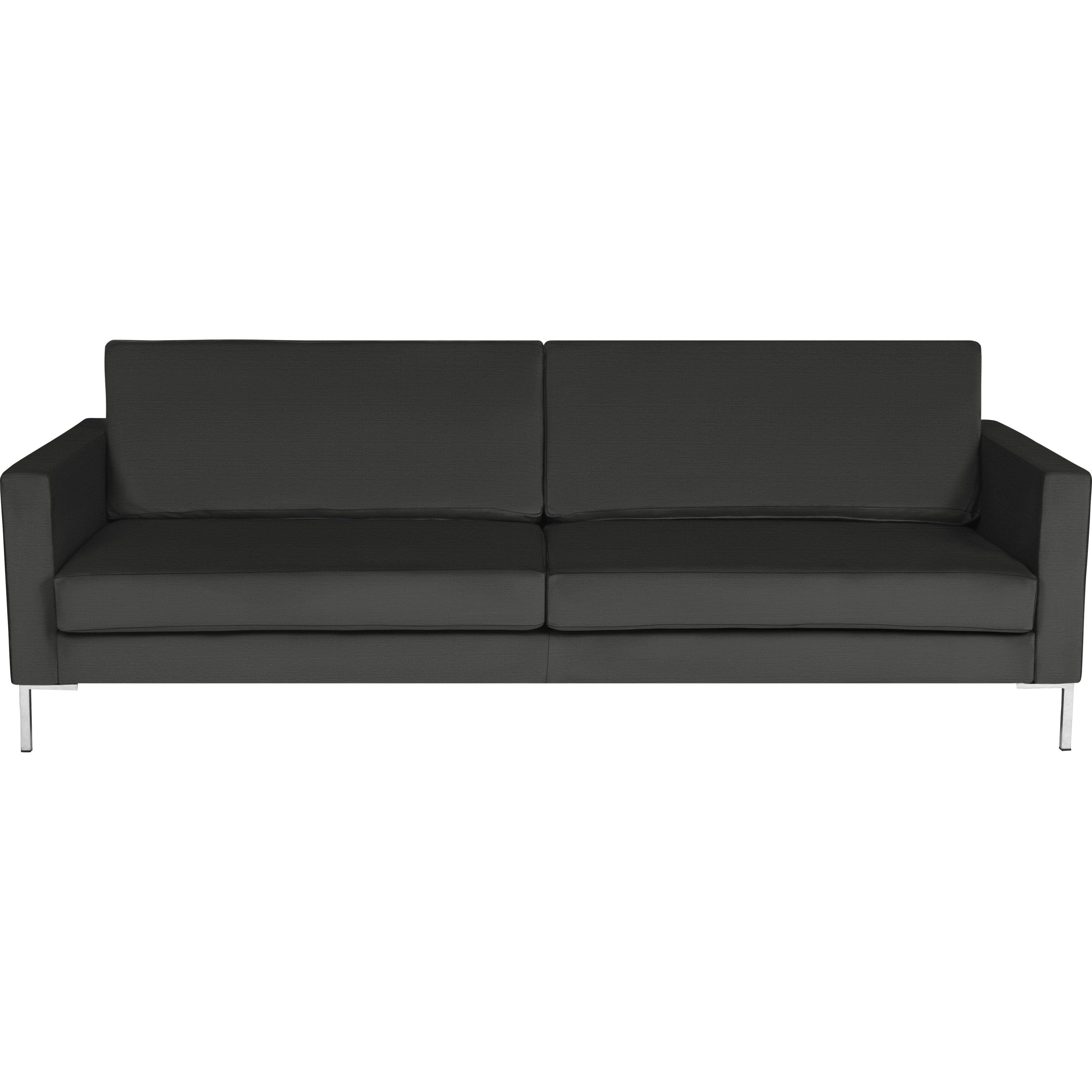 3-Sitzer Sofa Portobello, Flachgewebe Toronto - Dunkelgrau