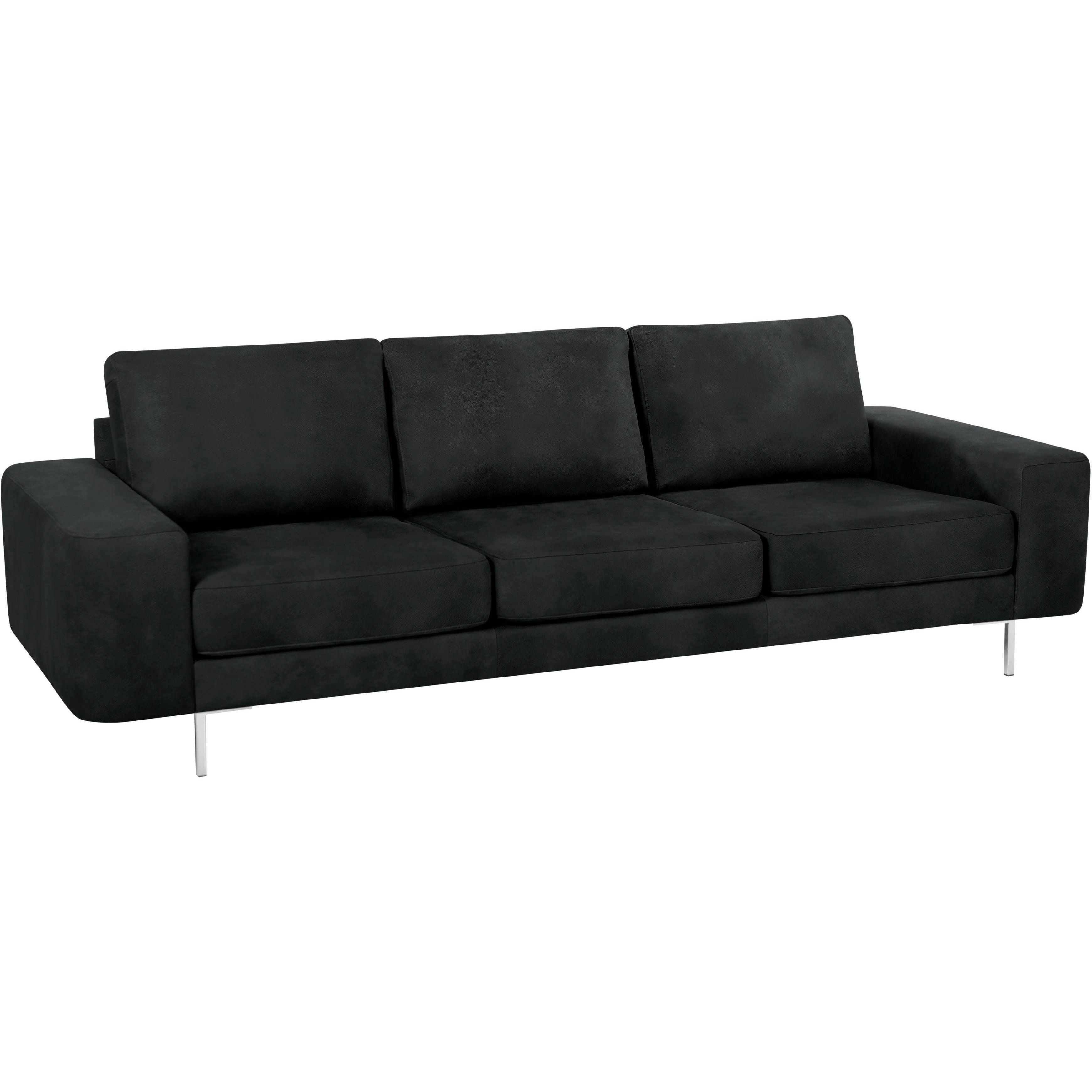 3-Sitzer Sofa Lexgaard Echtleder Rustico - Dunkelbraun