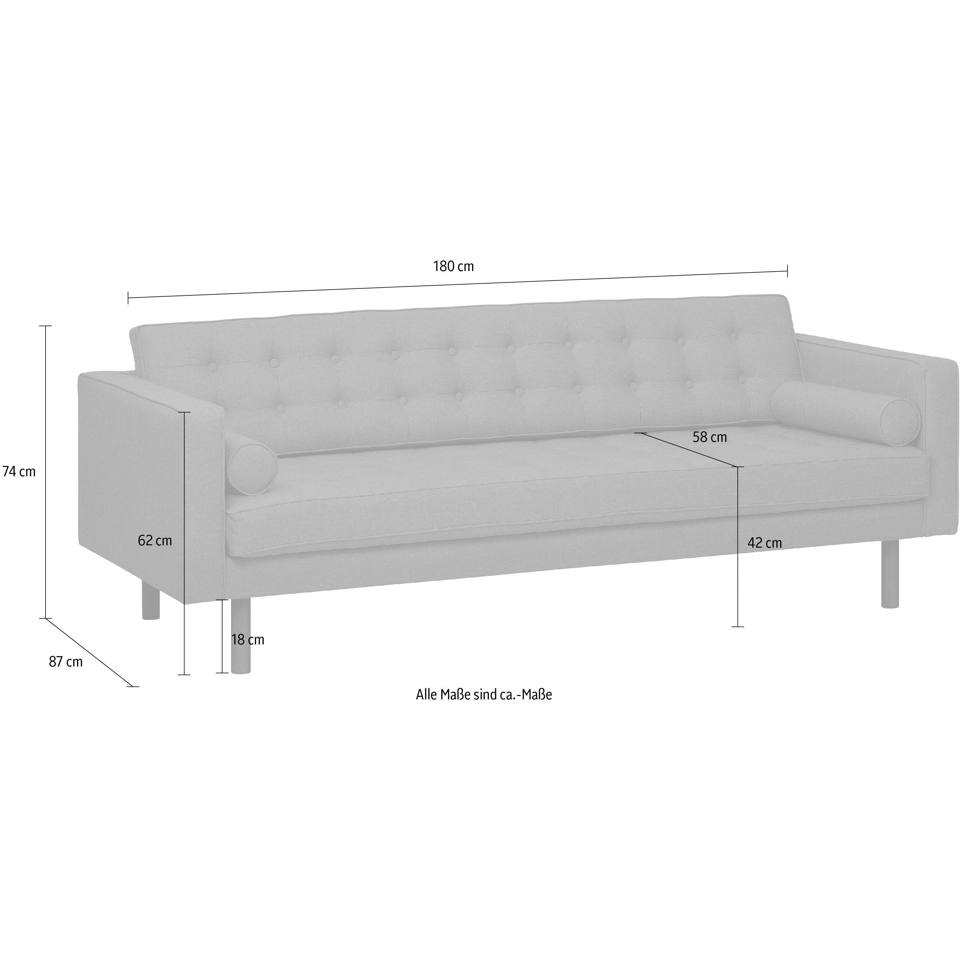 3-Sitzer Sofa Tampa, Flachgewebe Sawana