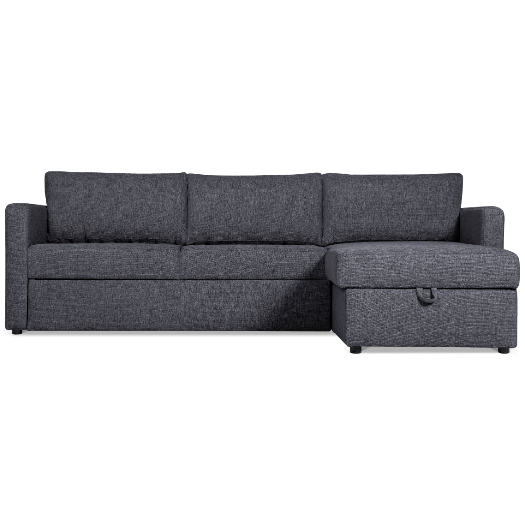 Ecksofa Preston, Chenille PALERMO - anthrazit