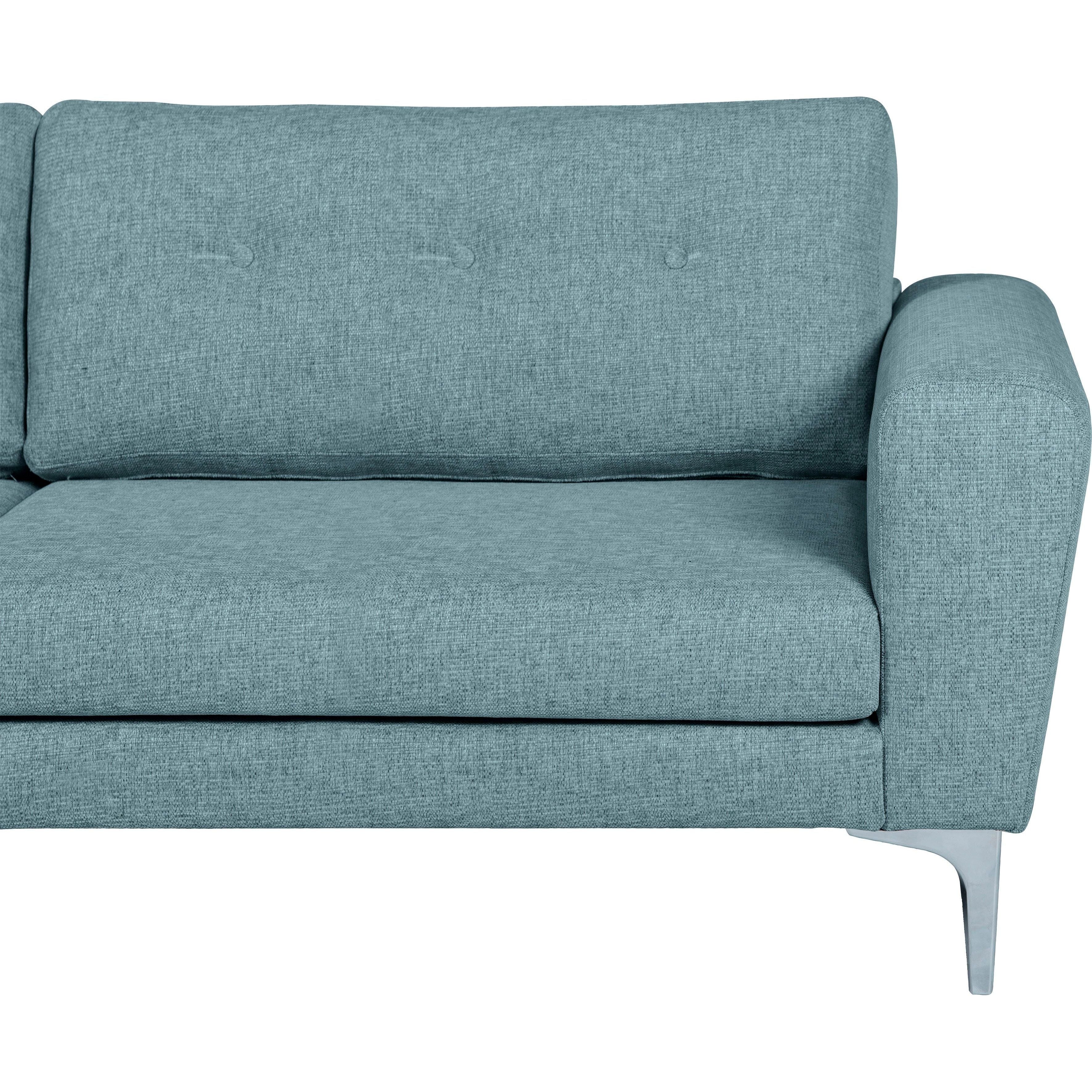3-Sitzer Sofa Lincoln, Chenille Palermo - Hellblau
