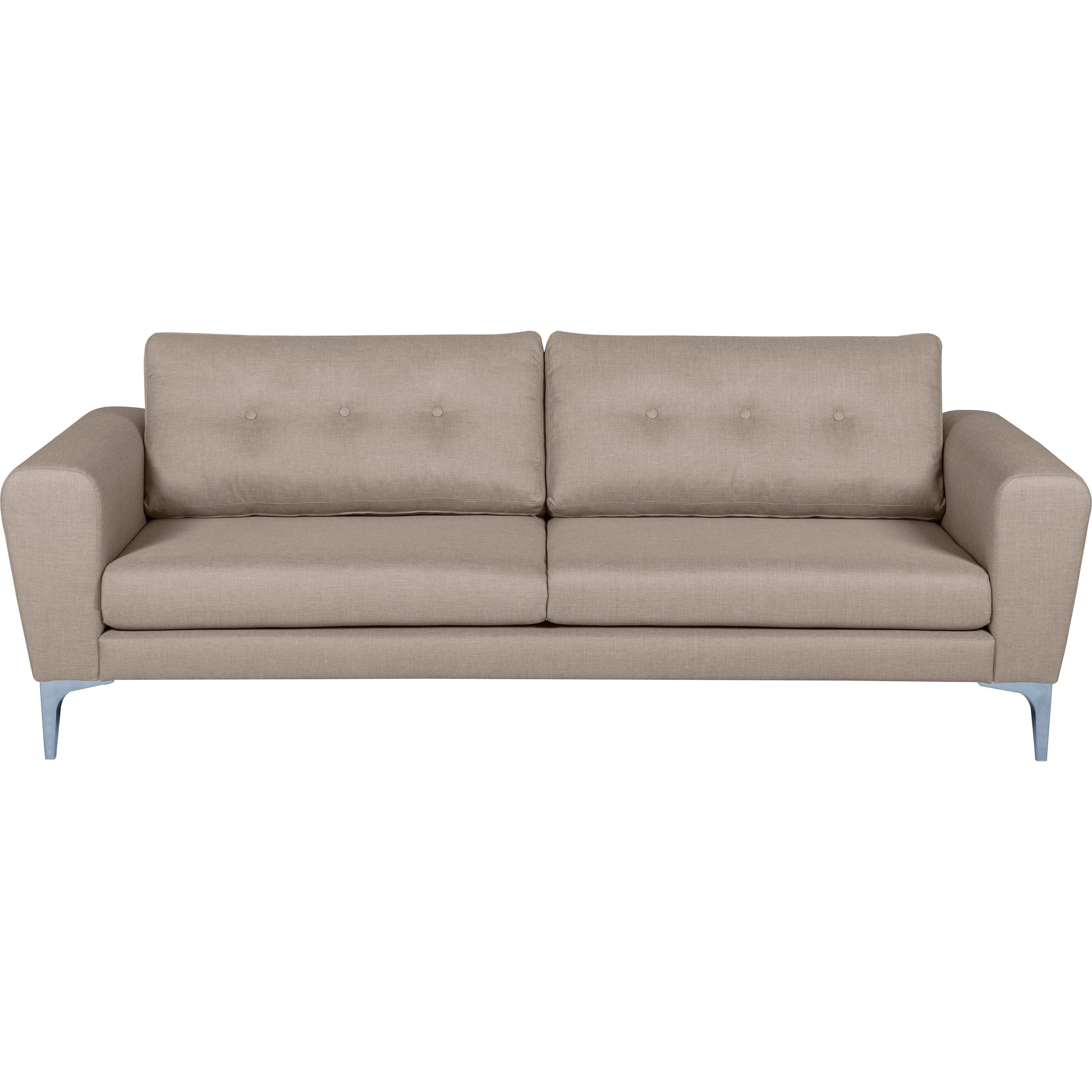 3-Sitzer Sofa Lincoln, Flachgewebe Lisa - Beige