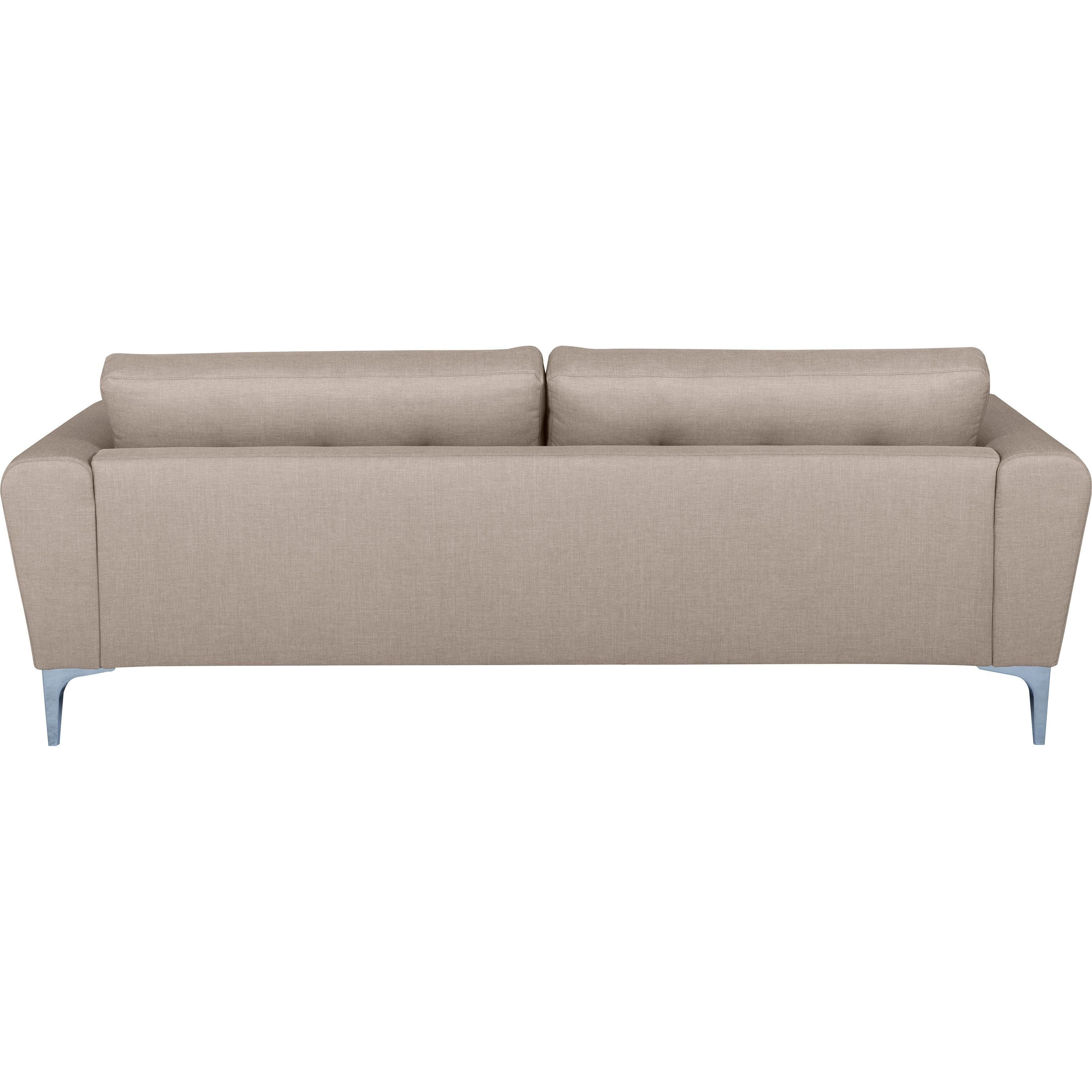 3-Sitzer Sofa Lincoln, Flachgewebe Lisa - Beige