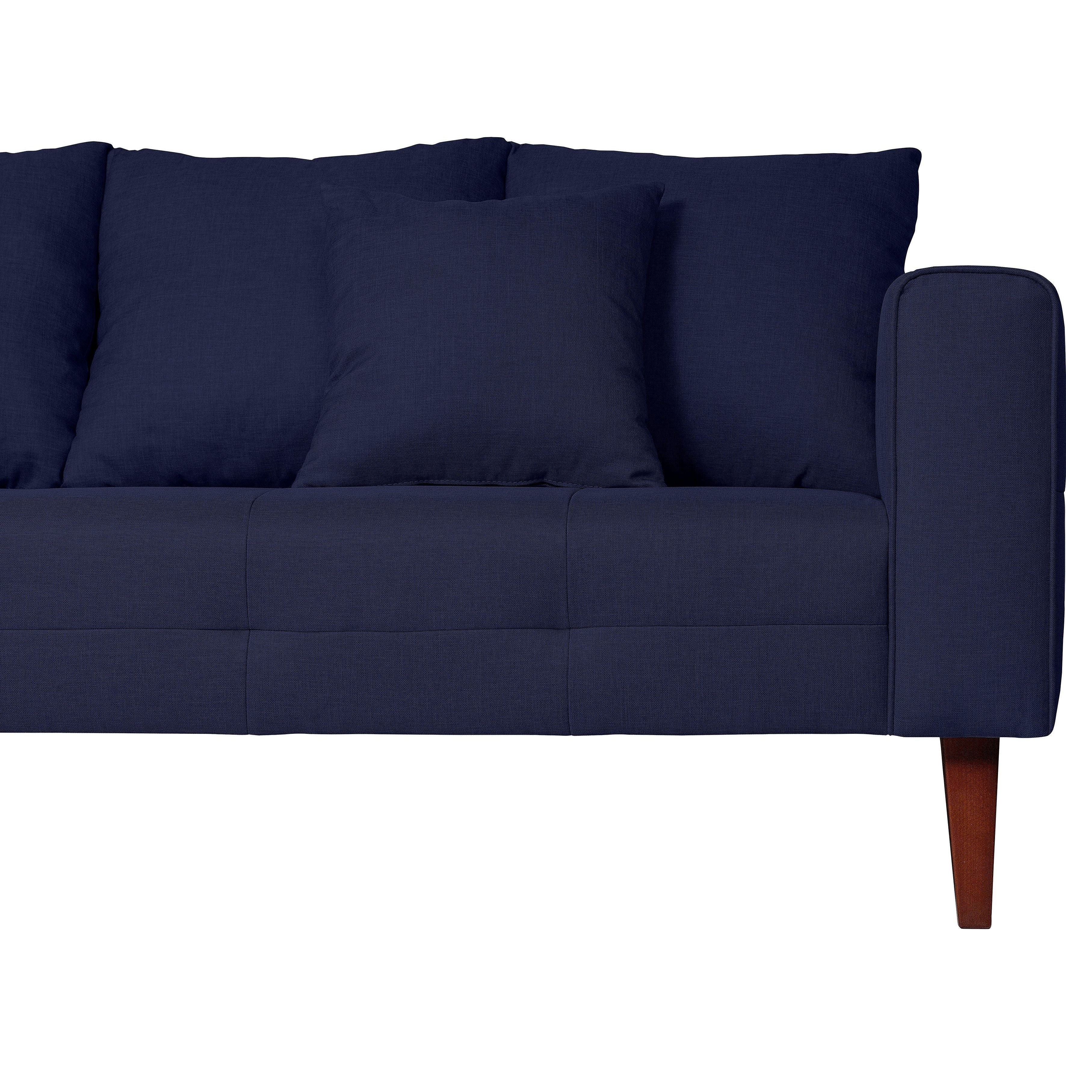 2-Sitzer Sofa Charlotte, Flachgewebe Palermo - Blue