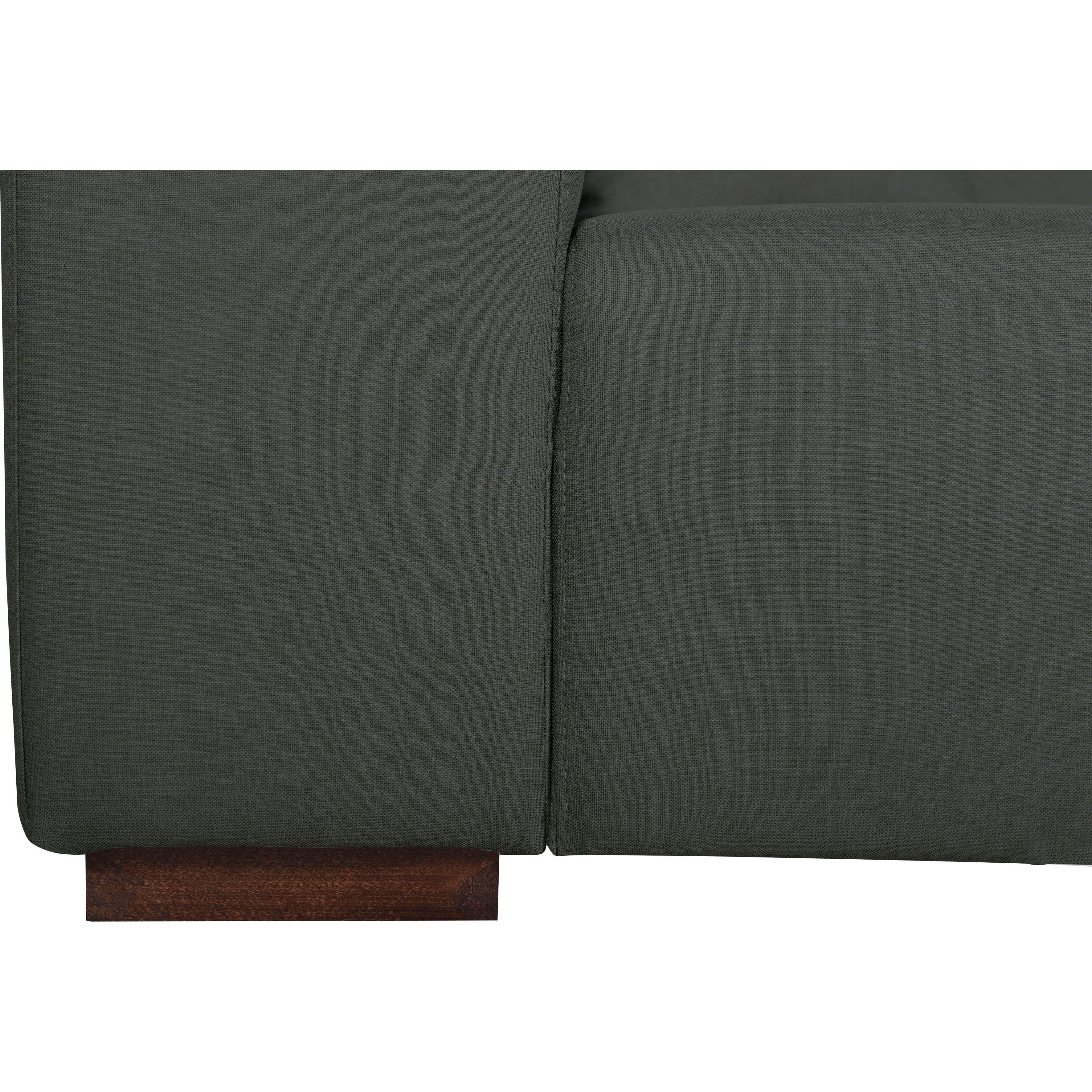 3-Sitzer Sofa York, Flachgewebe Palermo - Anthrazit